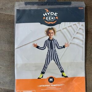 Kids Beetlejuice Halloween costume medium NEW